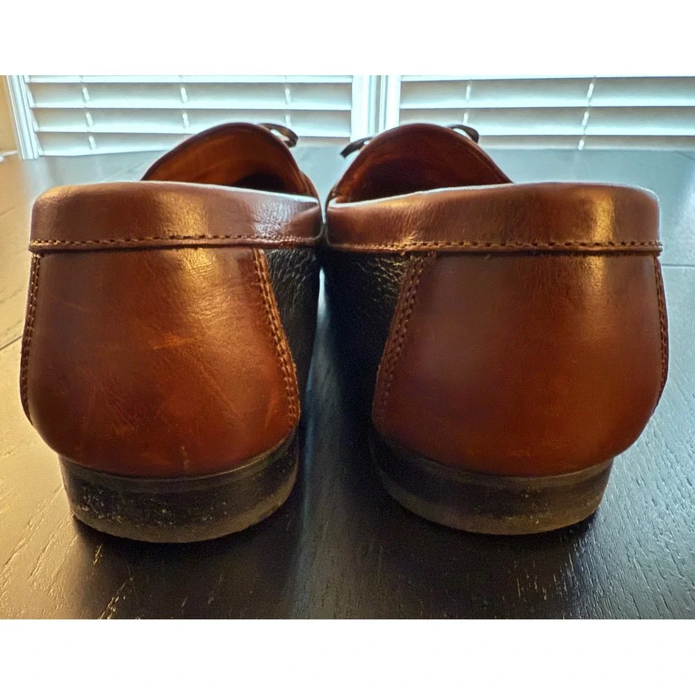 Johnston & Murphy Tasseled Kiltie Loafer Mens‎ 9.5M Black/Brown Leather Slip-On